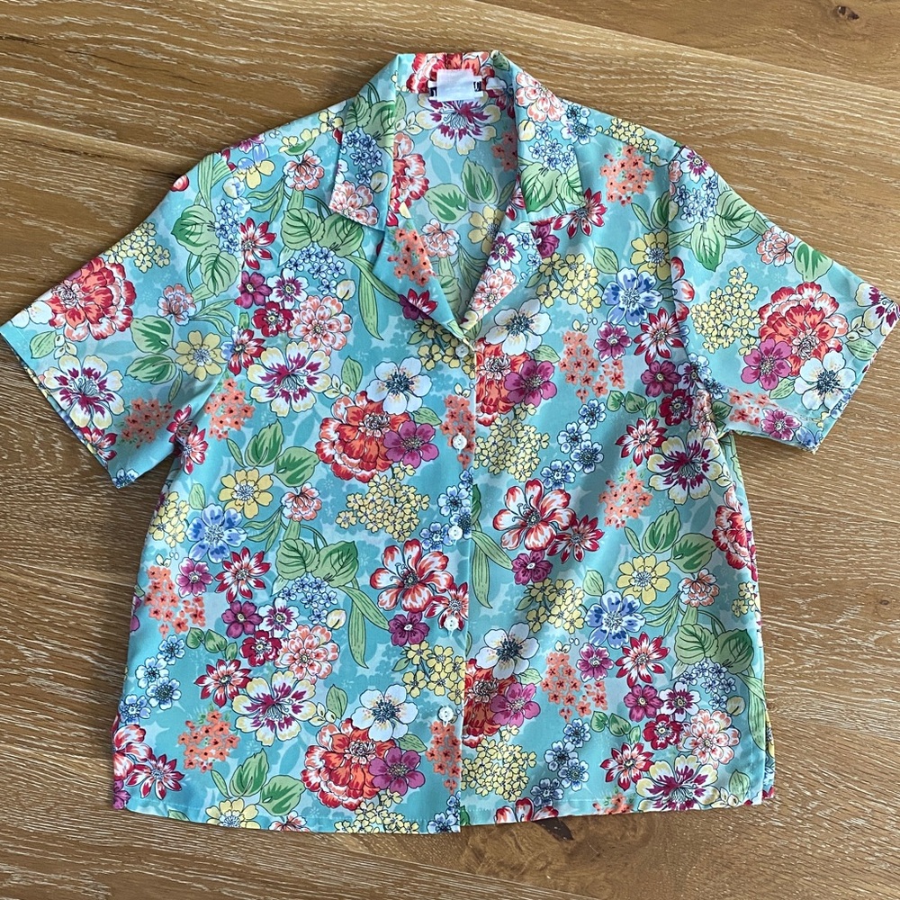 Floral Button Down Pantry Shirt - Multicolor